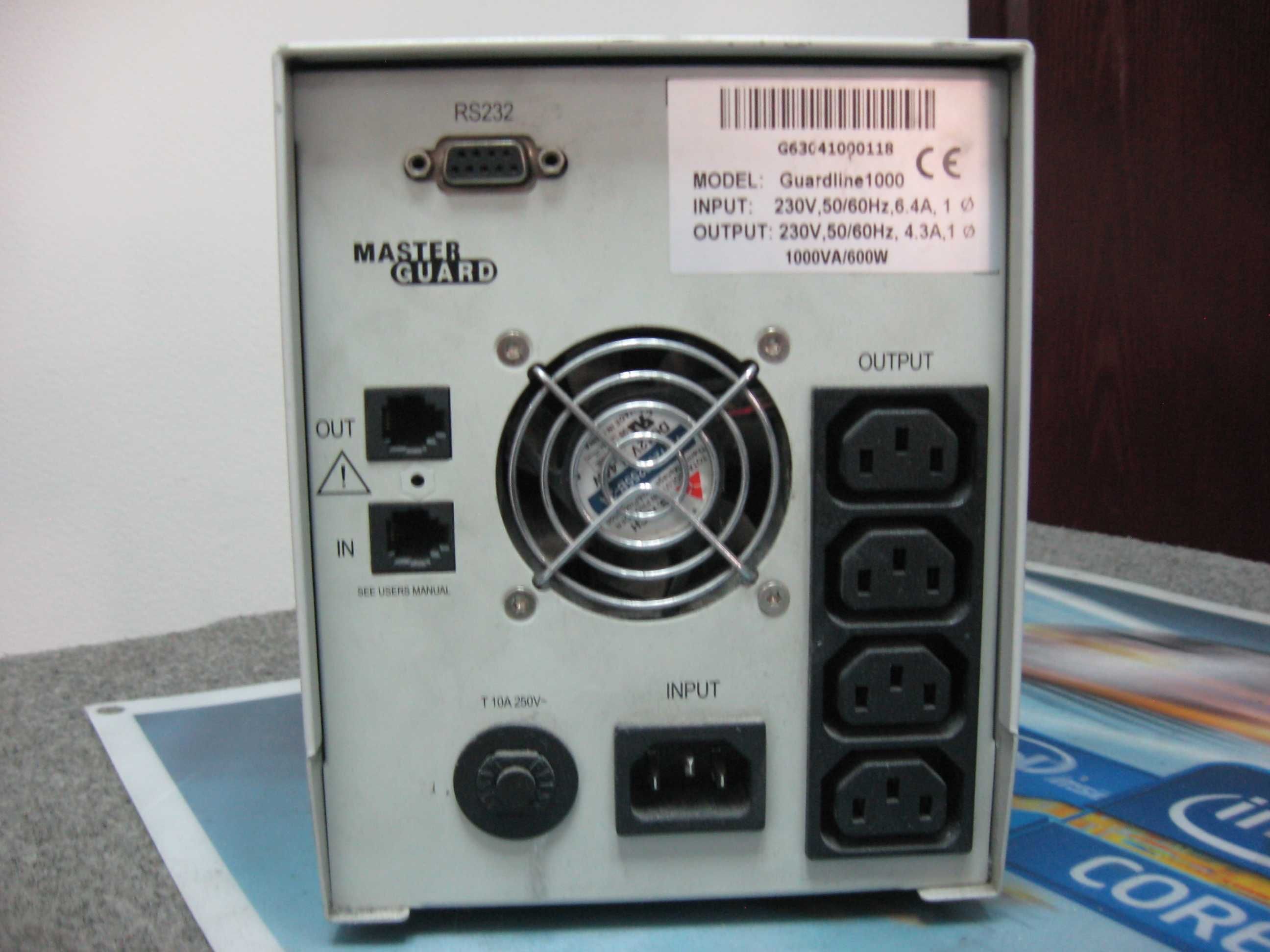 Бесперебойник ИБП Master Guard Guardline 1000VA 600W