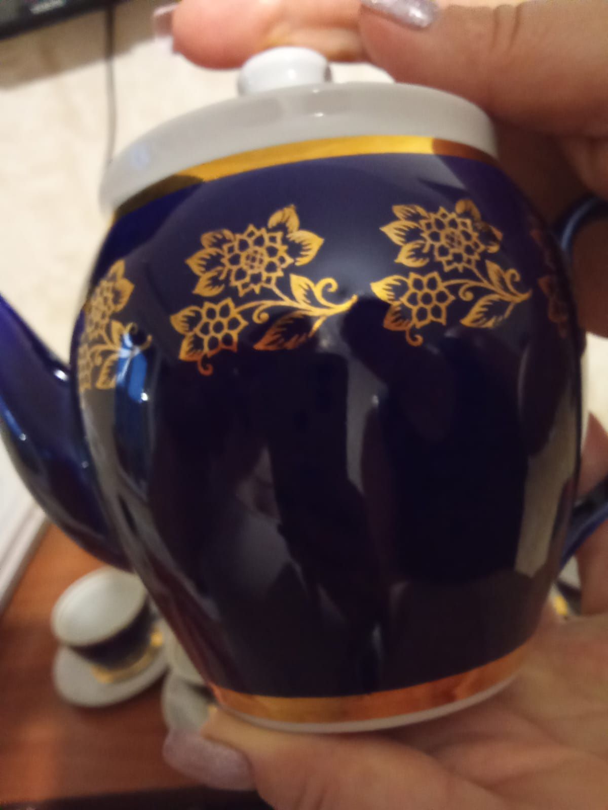 Сервиз чайный кобальт Полонский СССР
