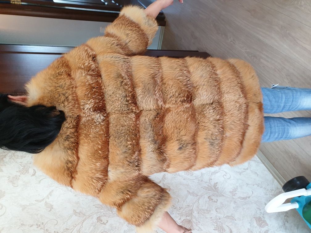 Шуба лиса греческую