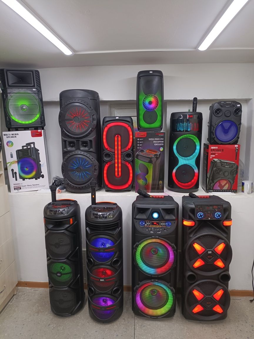 Продам музыкальную колонку с микрофоном