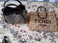 Сумка Fendi, жёлтое