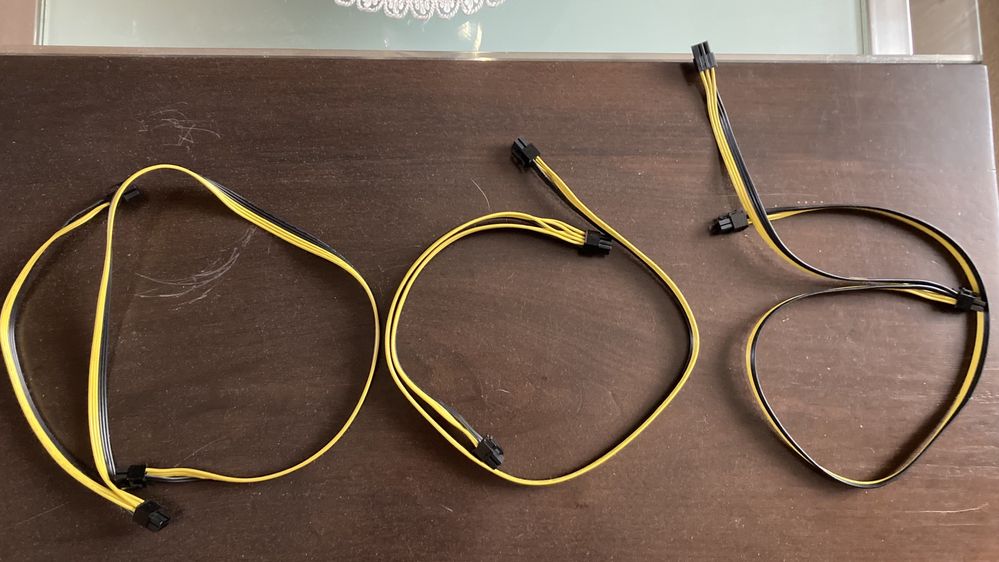 Провод кабель удлинитель двойник питания 6 pin для ПК