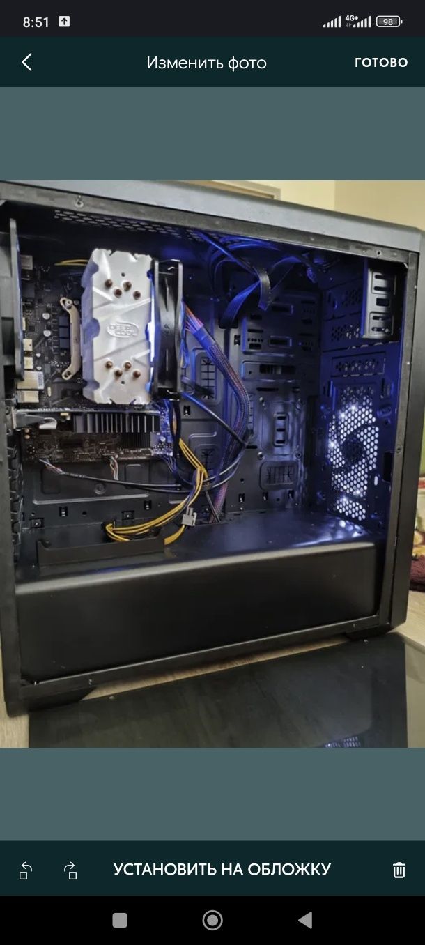 I3 10100f, gt730, 16ozu, ssd+hhd игровой компьютер
