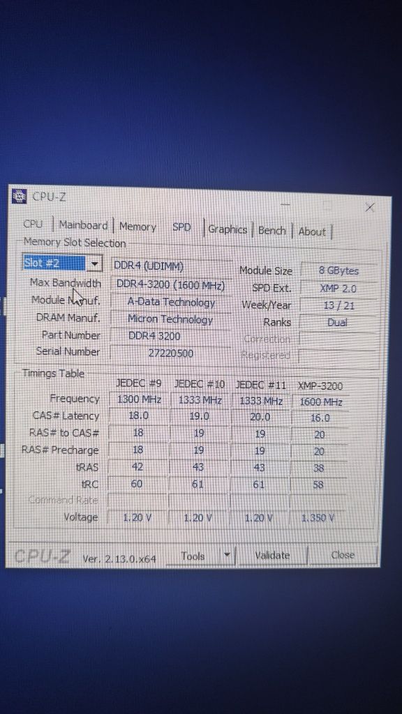 DDR4 3600 Mhz 16 gb (8x2)