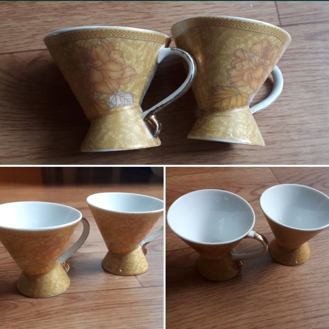 Посуда (чайник, сахарница, тарелки, блюдо, селедочница, 2 чашки)