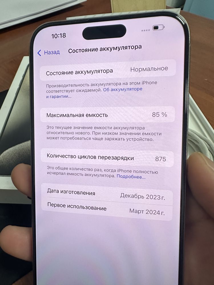 iPhone 15 Pro Max, 256 GB серый титан
