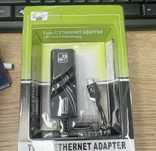 Usb Type C Lan Сетевая карта до 1000Mbit/s Переходник USB на Lan Rj45