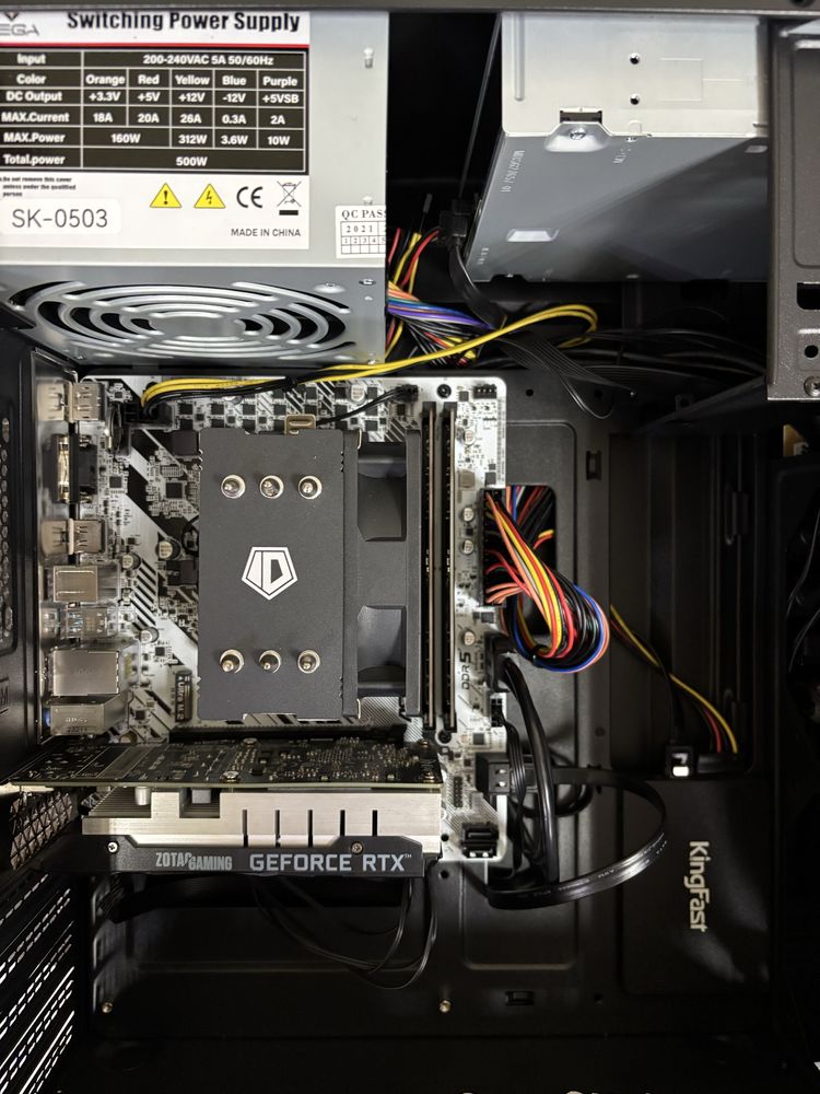 Игровой блок Intel core i5 12400F/16gb/RTX3050 рассрочка KASPI