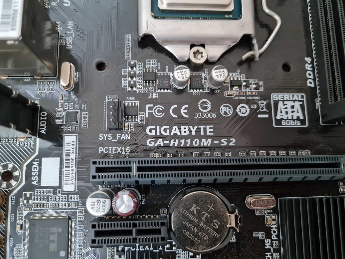 GIGABYTE GA-H110M-S2 (rev. 1.0) сокет 1151