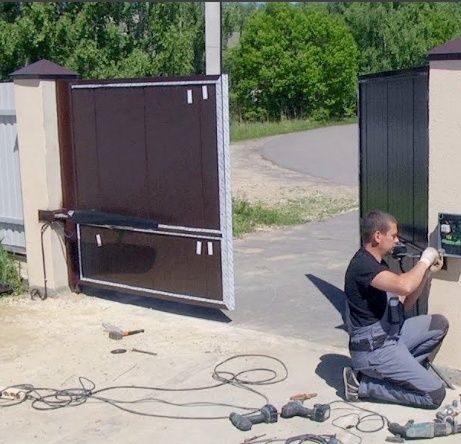 Ремонт автоматических ворот. Ремонт гаражных секционных ворот. Техобсл