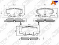 Колодки тормозные Mitsubishi Asx