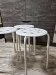 Табуретки IKEA белые - 3 штуки