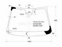 Стекло лобовое + дд CHEVROLET CRUZE 4/5D 09-15 Chevrolet Cruze