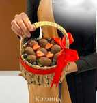 Клубника в шоколаде, подарок, гранат, десерт, цвет, гүл, букет, цветы