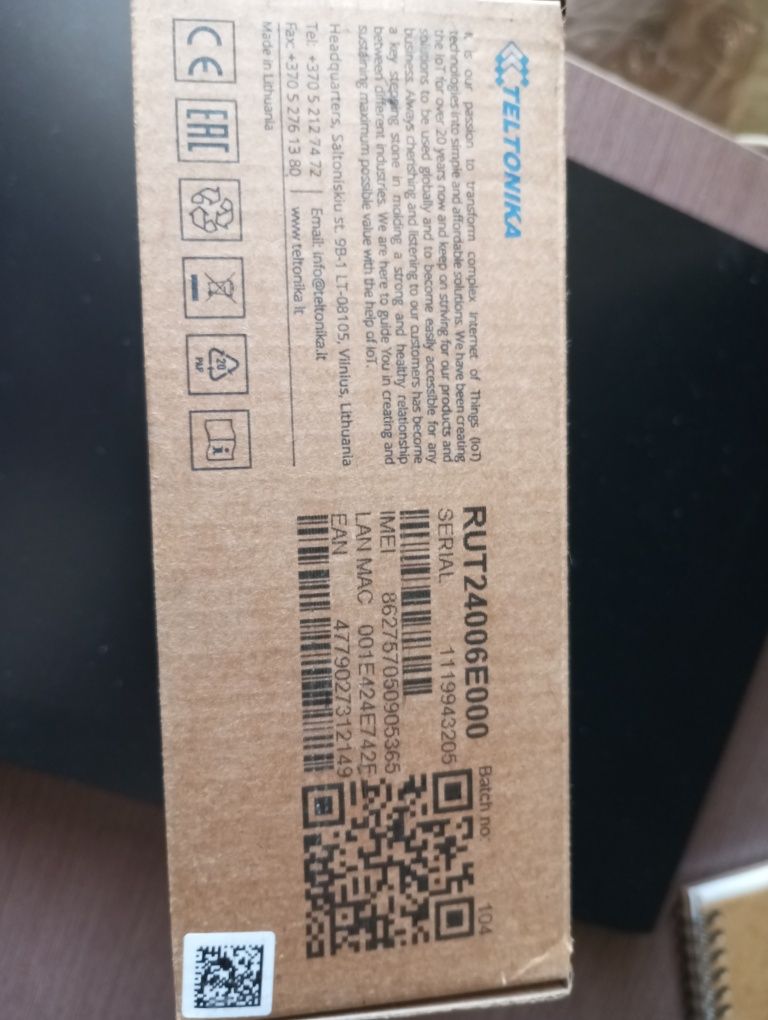 Маршрутизатор Teltonika 4G LTE RUT240