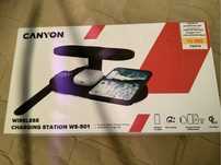 Беспроводное зарядное устройство CANYON WS-501, 15 Вт, Чёрный, (CNS-W)