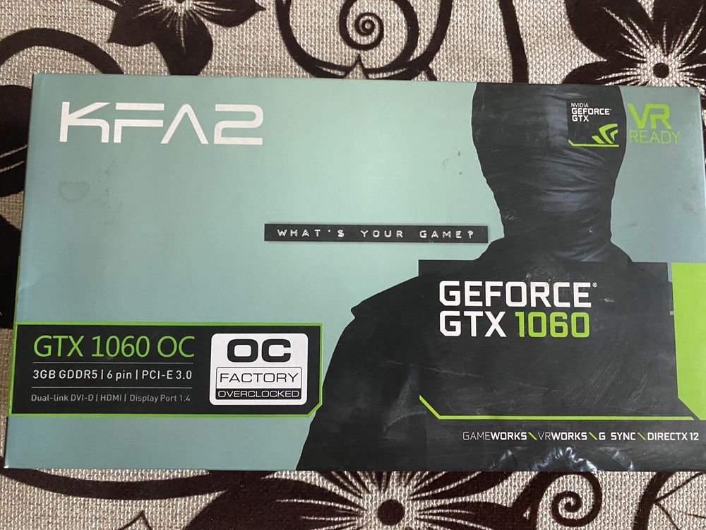 Видеокарта KFA2 GeForce GTX 1060 3 GB