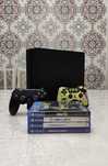 Playstation 4 slim 2 джюстик 4 ойын