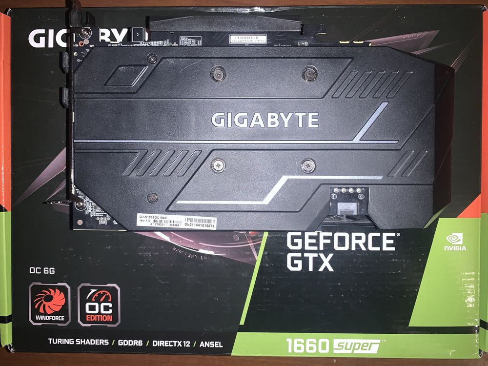 Продам видеокарту GTX 1660 Super Gigabyte