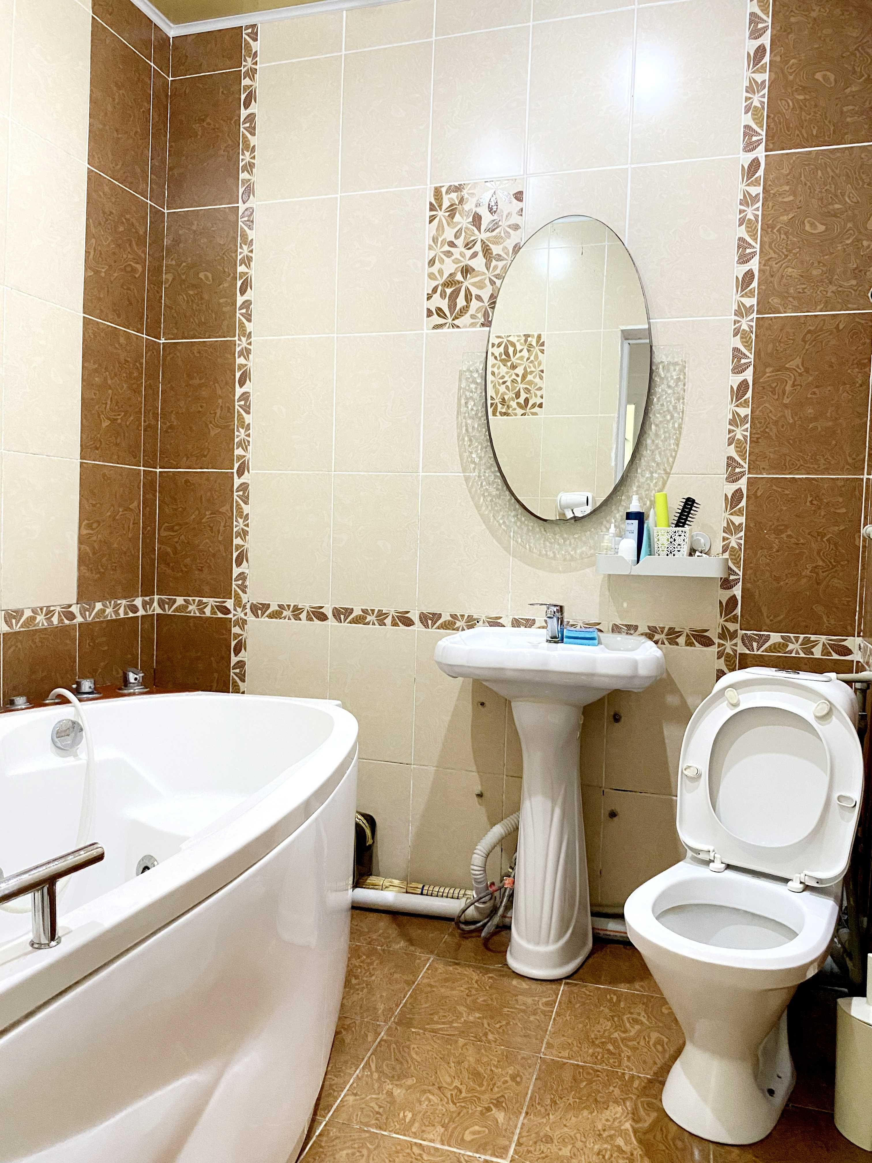 1 комнатная квартира, 50м2, 1 /9 посуточно, Алмагуль