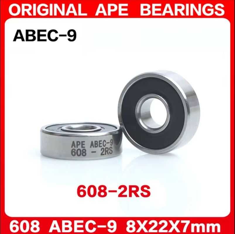 Подшипники 608 2RS (ABEC-9) и 608 ZZ - для скейтов, роликов, самокатов