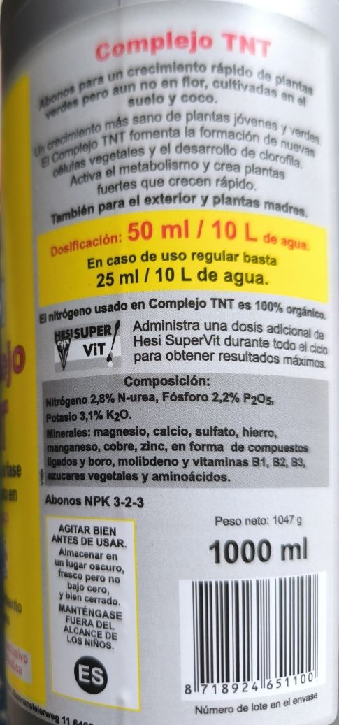 Удобрение  HESI TNT complex