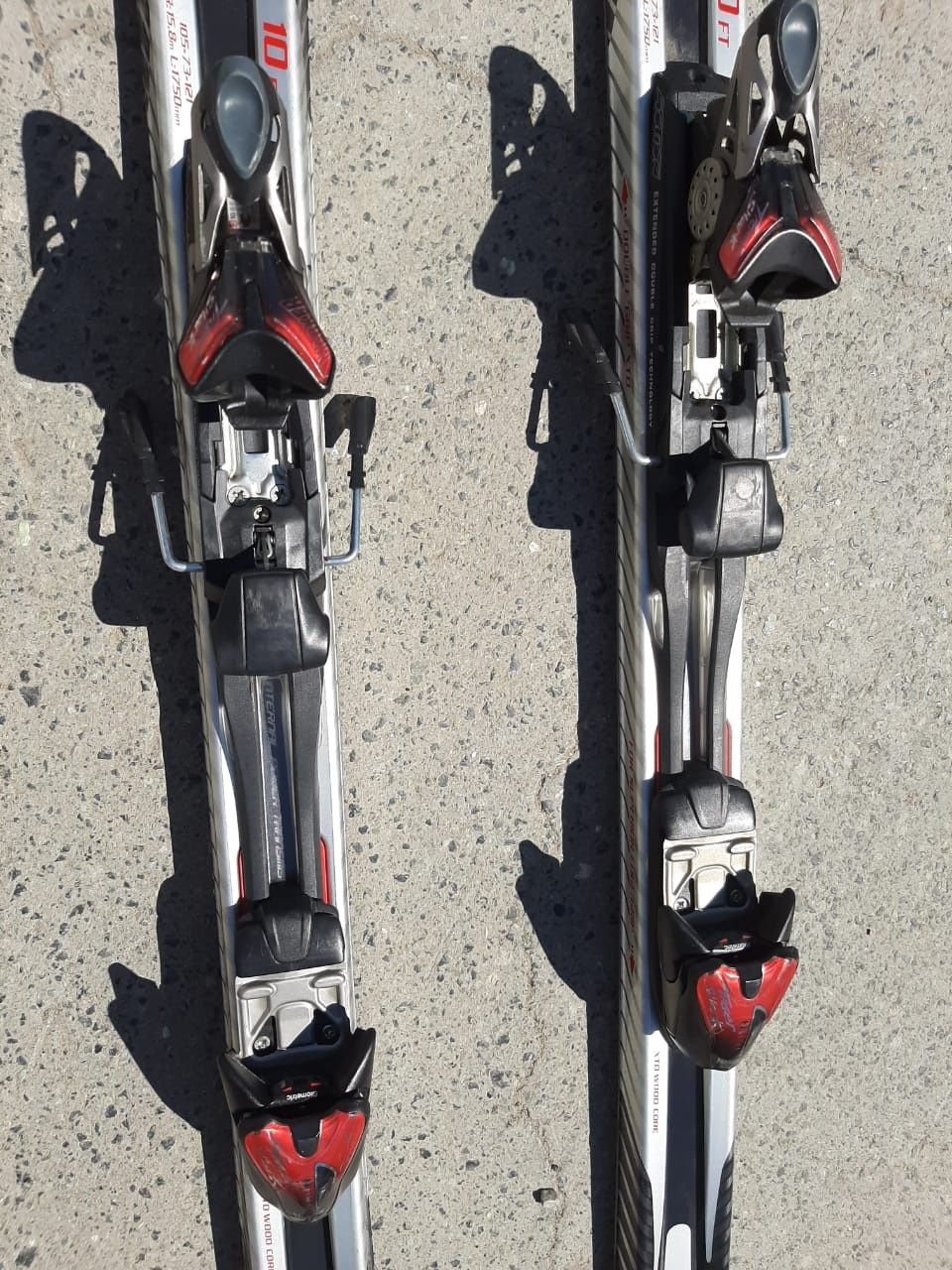 Горные лыжи Volkl TigerShark 10 Ft R 15.8 L 1750 с креплениями.