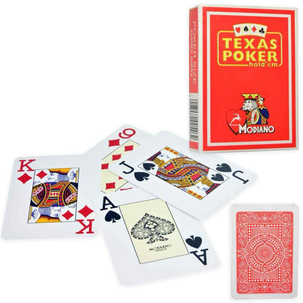 Карты Modiano Texas Poker 100 % пластик