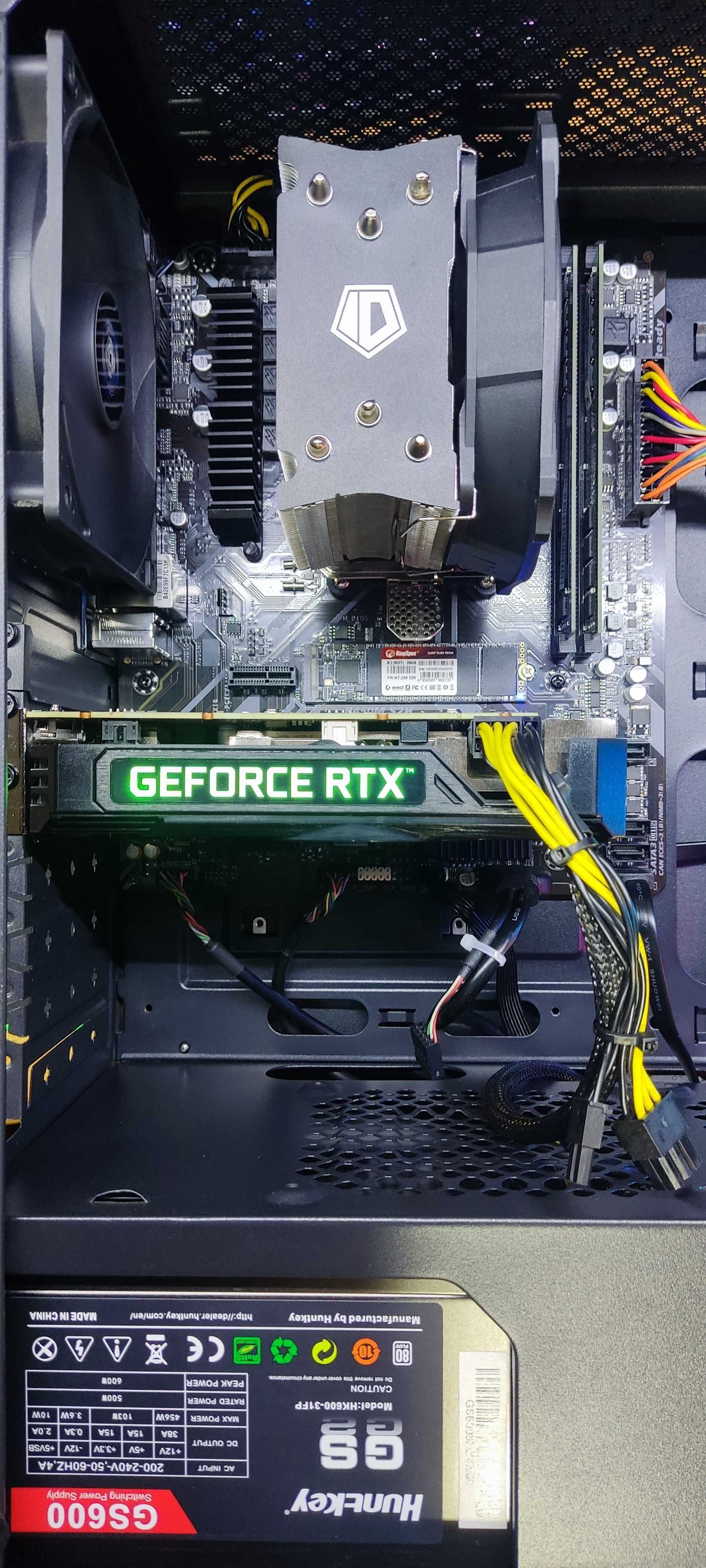 Игровой Ryzen 5 2600\RAM 16GB DDR4\RTX3060 8GB\SSD 256GB\HDD 1TB