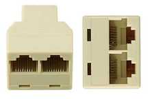 RJ45 на 2 LAN тройник двойник Разветвитель Удлинитель Штекер разъем
