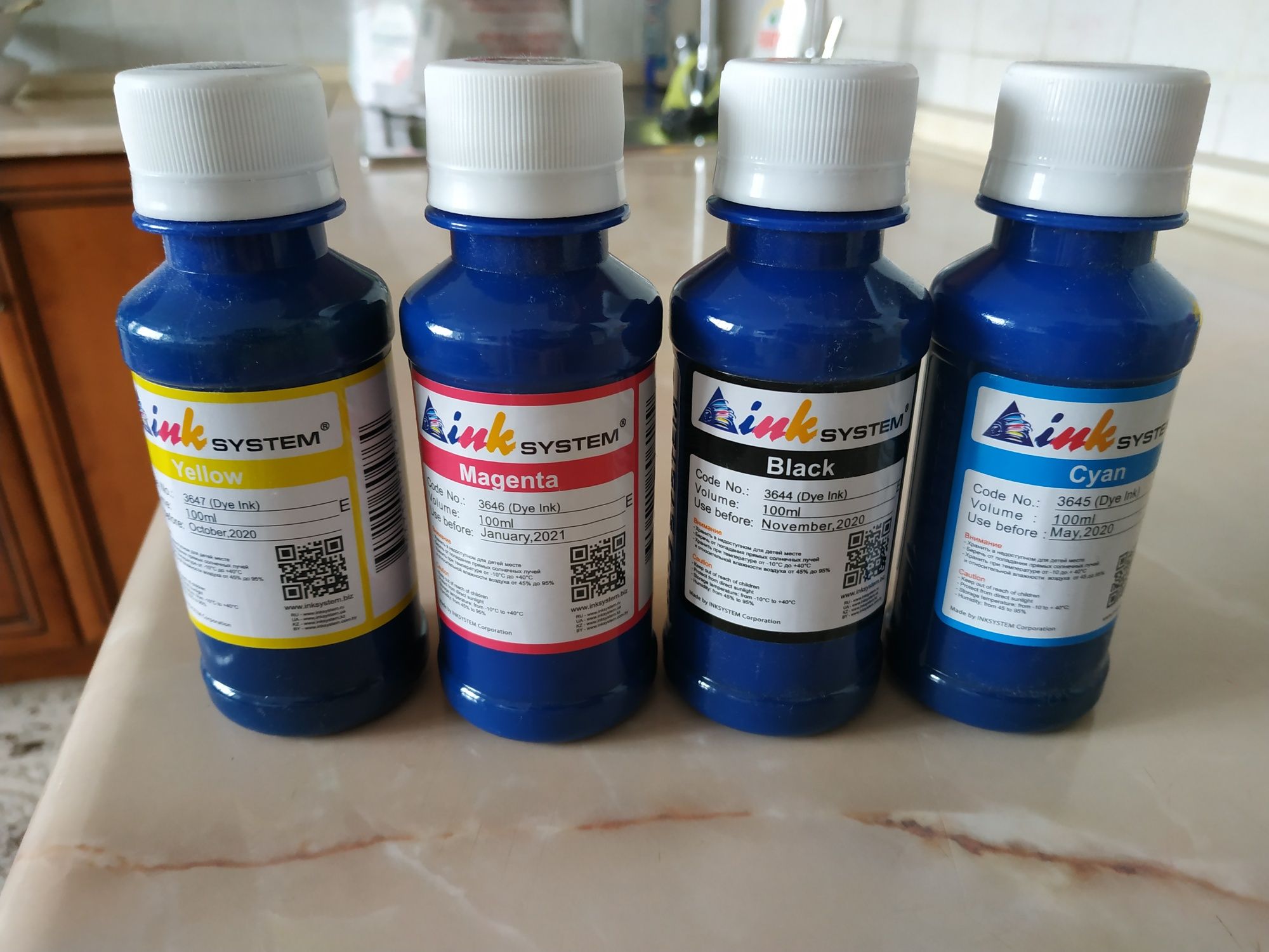 Фоточернила, краска для СНПЧ принтера Epson оригинал от INKSystem