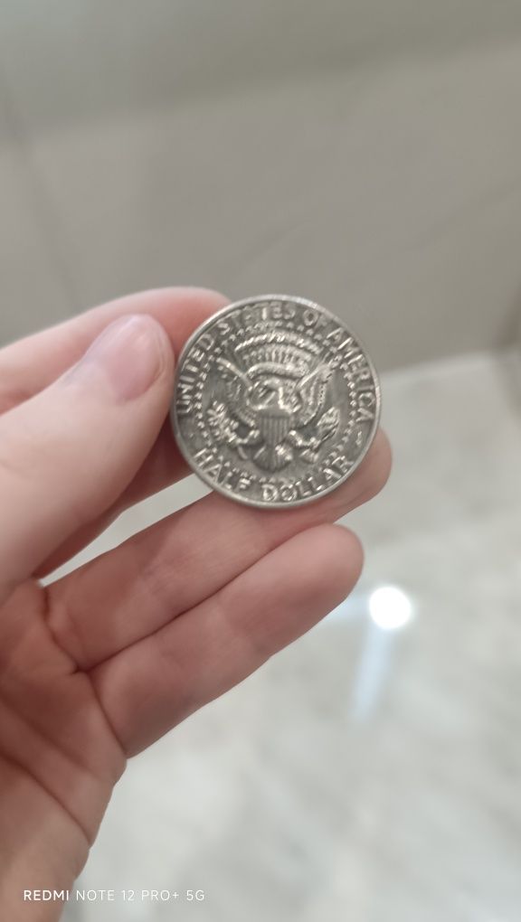 Монета США Half Dollar 1972 — Кеннеди (оригинал, Алматы)