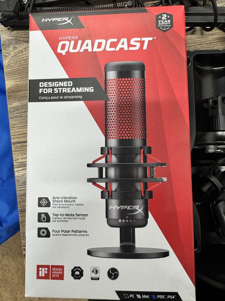 Микрофон HyperX Quadcast