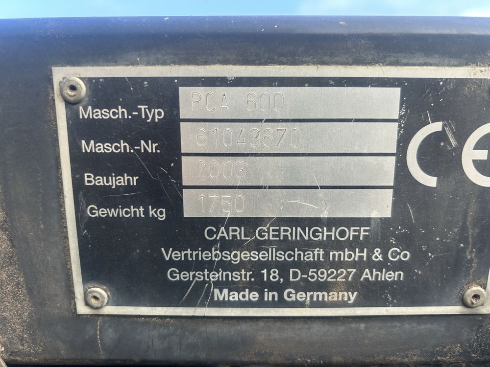 Жатка кукурузная Geringhoff PCA600