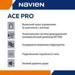 Navien 13K ACE PRO настенный газовый двухконтурный котел до 130м²