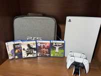 Playstation 5 с дисководом с двумя джойстиками память 1 терабайт