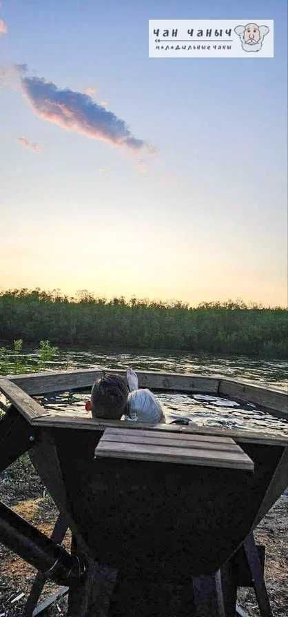 Малый банный чан с водяным контуром (на 4-6 чел.)