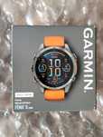 Garmin Fenix 8 47 мм Amoled Sapphire Orange/Graphite Silicone Band