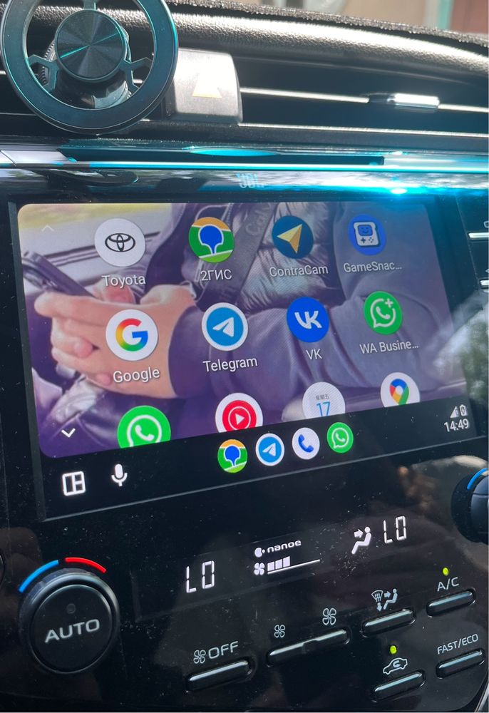 Установка Apple CarPlay Эпл КарПлей Андроид Авто Android на тойота