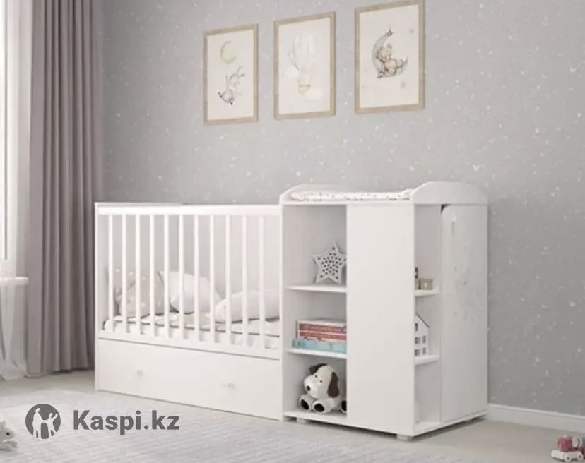 Детская кровать с комодом