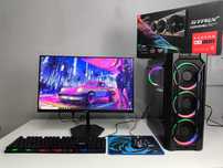 Игровой компьютер в комплекте с монитором 120Hz (i5-9/16GB/RX 580 8GB)