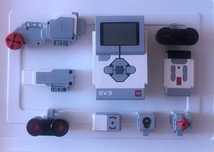 LEGO Mindstorms микрокомпьютер, двигатели, датчики, кабели