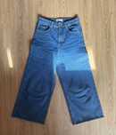Zara джинсы culottes широкие и укороченные