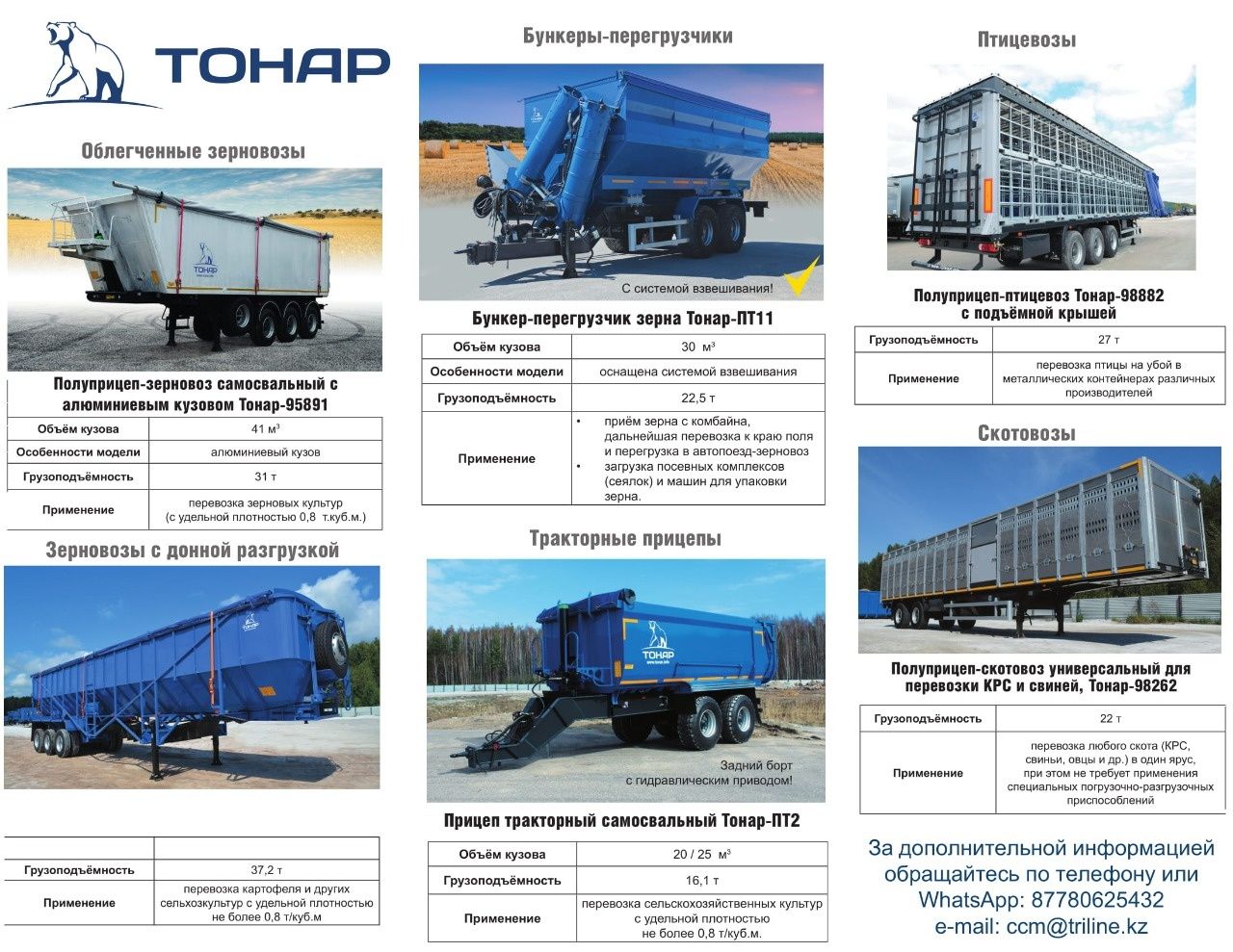 Самосвалы, рефрижераторы, тентовые и др.
