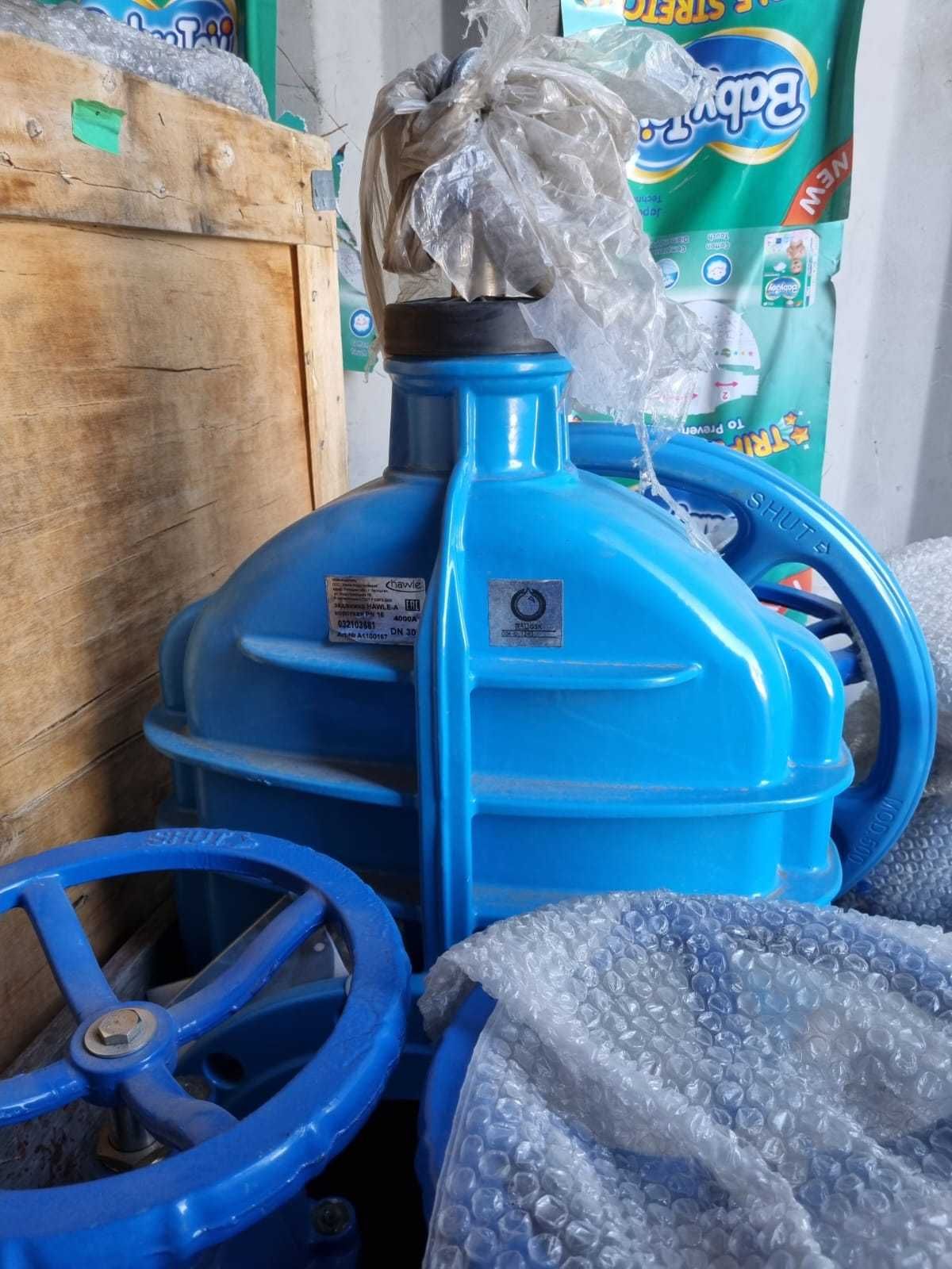 Задвижки  чугунные  Hawle  DN300  и  DN125 PN16