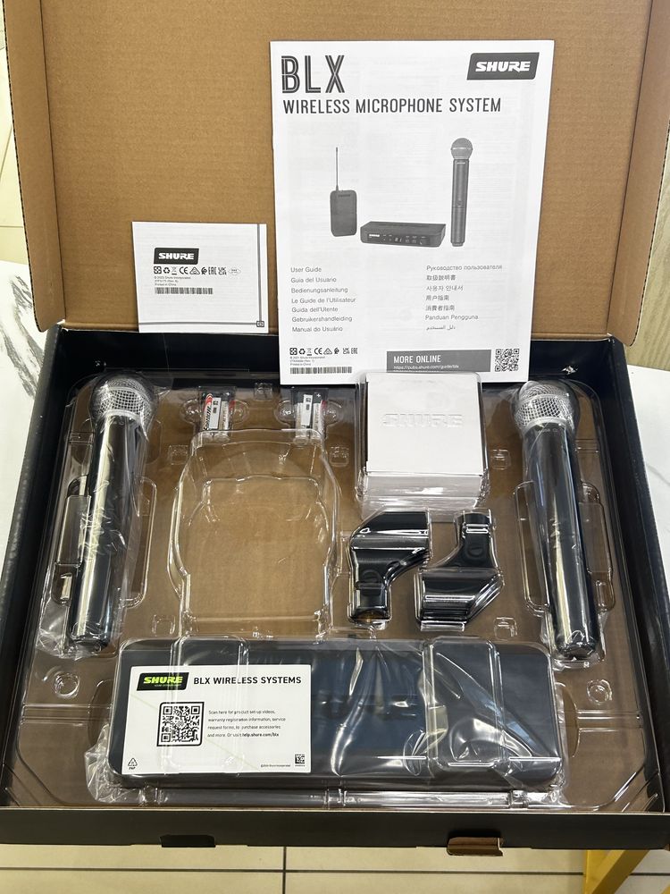 Беспроводная вокальная система wireless dual vocal system BLX288/SM58