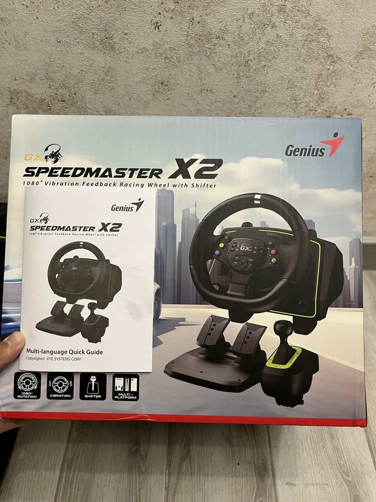 Продам игровой руль Genius GX Speedmaster X2