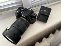 Продам фотоаппарат Nikon D3200 + объектив 18-105mm VR