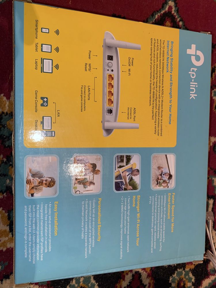 Модем TP-link - почти новый , все комплекте есть!