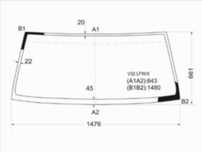 Стекло лобовое MITSUBISHI PAJERO/MONTERO 3/5D 91-99 Mitsubishi Pajero